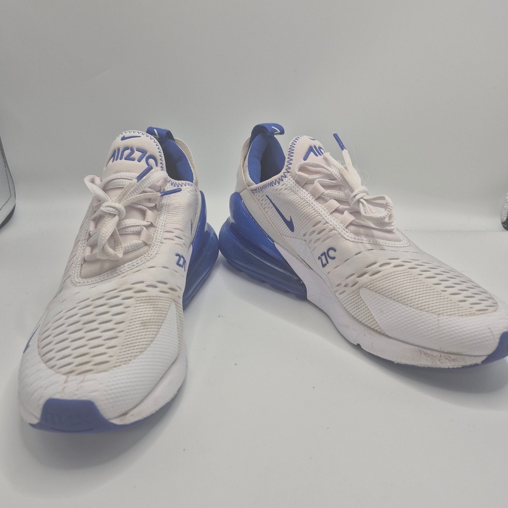 Nike Air Max 270 Mens White Game Royal Blue DH0268-100 Size 8
